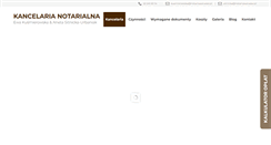 Desktop Screenshot of kancelaria-notarialna.net