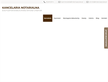 Tablet Screenshot of kancelaria-notarialna.net
